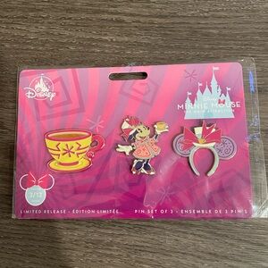 Brand New 2020 LE Disney Minnie Mouse Main Attraction Teacups Pin Trio